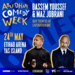 Bassem Youssef and Maz Jobrani comedians UAE